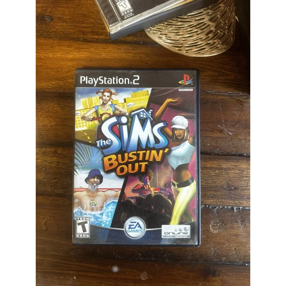 Sims Bustin' Out (Sony PlayStation 2, 2003) Greatest Hits Complete and Tested